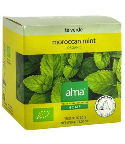 Infusion Te Verde Moroccan Mint Eco 15 Piramides Alma