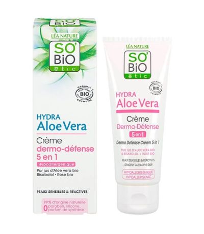 Crema Dermoprotectora 5 en 1 Aloe y Rosas Bio 50ml So Bio Etic