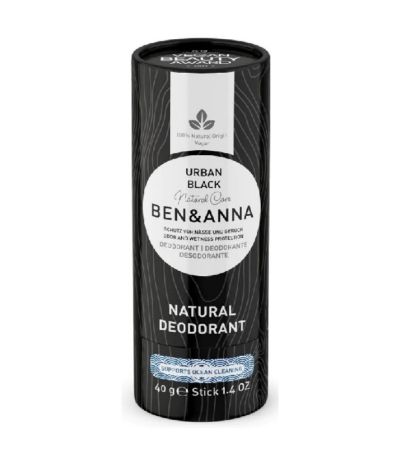 Desodorante Urban Black Vegan 40g Ben  Anna