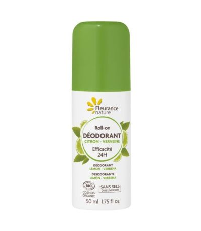 Desodorante Roll On Limon Verbena Bio 50ml Fleurance Nature