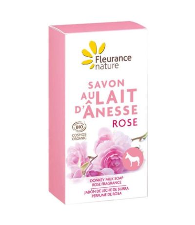 Jabon Leche de Burra Perfume de Rosa Bio 100g Fleurance Nature