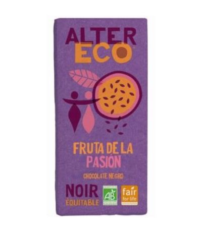 Chocolate Negro con Fruta Pasion Bio 100g Altereco
