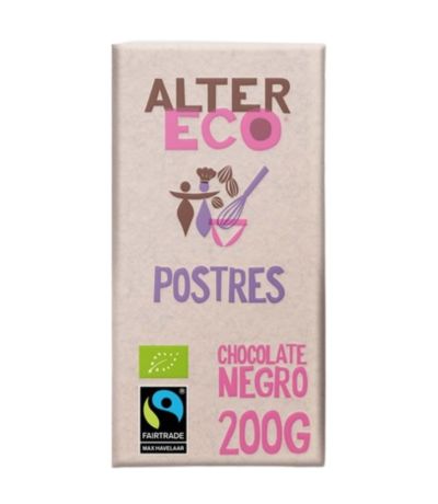 Chocolate Negro para Postre Bio 200g Altereco