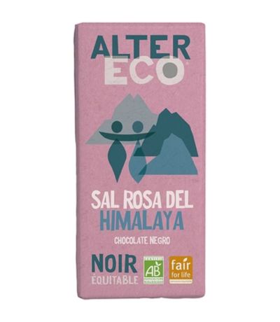Chocolate Negro con Sal Rosa del Himalaya  Bio 100g Altereco
