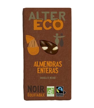 Chocolate Negro con Almendras Enteras Bio 200g Altereco