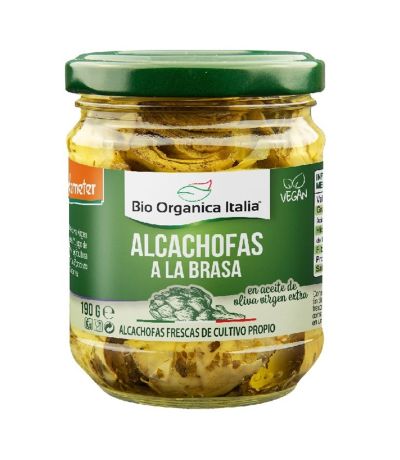 Alcachofas a La Brasa en Aceite Vegan Bio 190g Bio Organica Italia