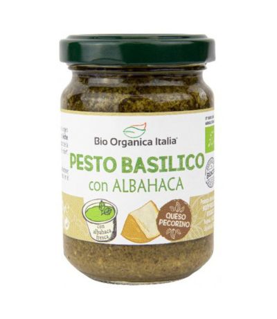 Pesto Basilico con Albahaca y Pecorino Eco 130g Bio Organica Italia