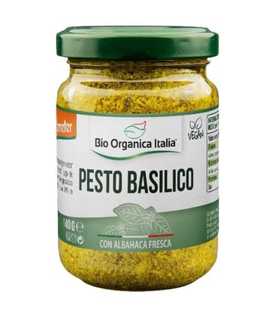 Pesto Basilico Verde con Albahaca Eco 130g Bio Organica Italia