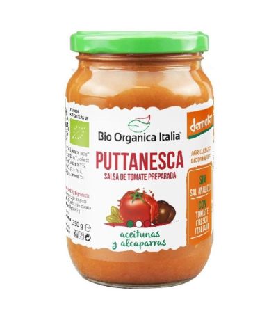 Salsa Tomate Puttanesca Bio 350g Bio Organica Italia