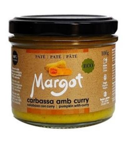 Pate de Calabaza con Curry SinGluten Eco Vegan 100g Margot