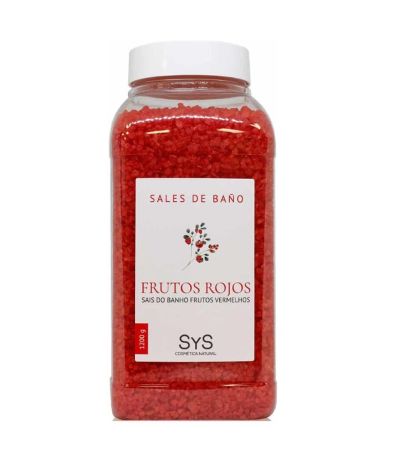Sales de Baño Frutos Rojos 1200gr SYS Cosmetica Natural