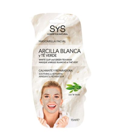 Mascarilla Facial Arcilla Blanca y Te Verde 15ml SYS Cosmetica Natural