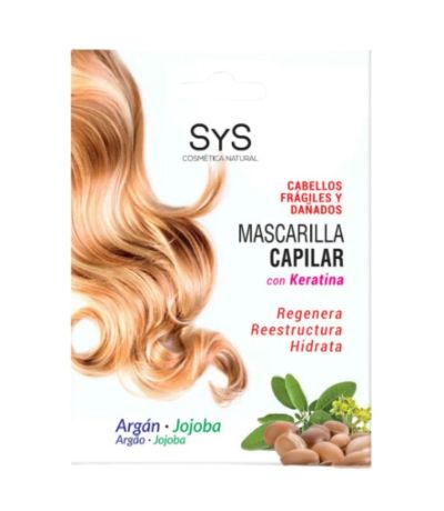 Mascarilla Capilar Argan Jojoba y Keratina 20ml SYS Cosmetica Natural