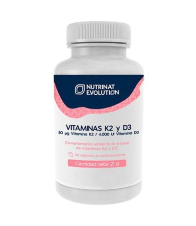 Vitaminas K2 y D3 30caps Nutrinat Evolution