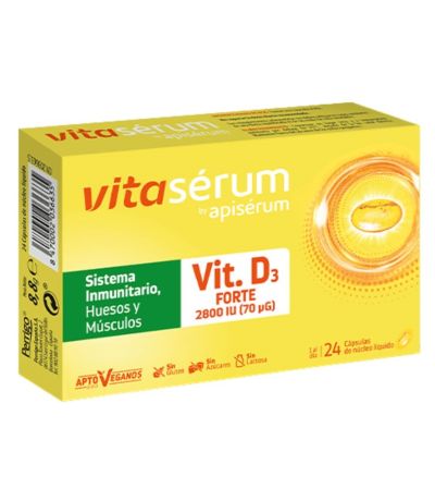 Vitaserum Vitamina D3 Forte SinGluten 24caps Apiserum