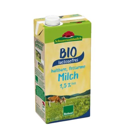 Leche Vaca Semi Sin Lactosa Bio 12x1L Schwarzwaldmilch