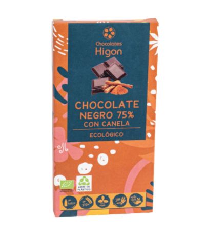 Chocolate Negro 75% Con Canela Eco 100g Chocolates Higon