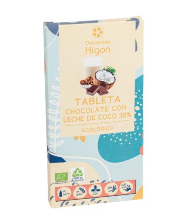 Chocolate con Leche de Coco 38% Eco 100g Chocolates Higon