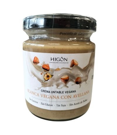 Crema Blanca Avellanas Vegan Eco 230g Chocolates Higon