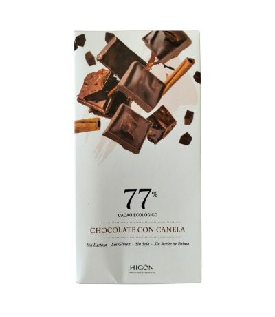 Chocolate Negro 77 Canela Eco 70g Chocolates Higon