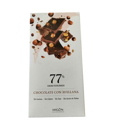 Chocolate Negro 77 Avellanas Eco 70g Chocolates Higon