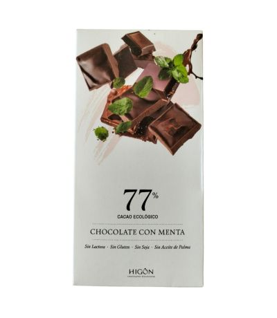 Chocolate Negro 77 Menta Eco 70g Chocolates Higon