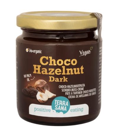 Crema de cacao negro y avellanas Bio Vegan 250g Terrasana