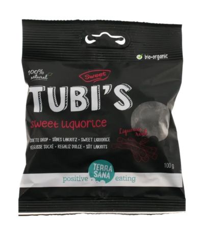 Regaliz Tubi S dulce Bio Vegan 100g Terrasana