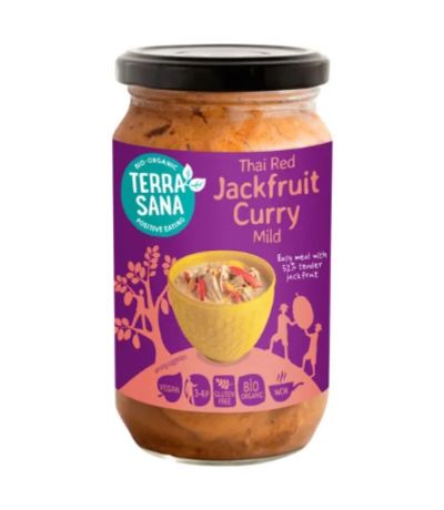 Curry Rojo Tailandes con Jackfruit Bio Vegan 350g Terrasana