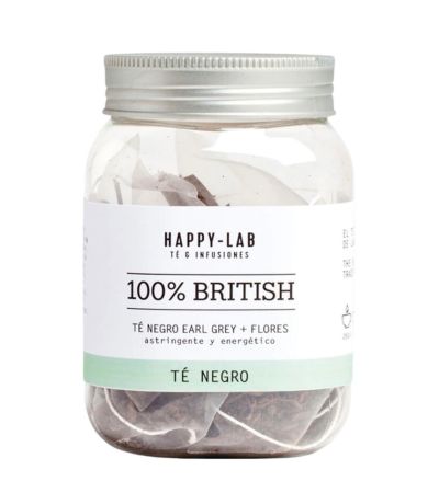 Te Negro 100% British Eco 14 Piramides Happy-Lab