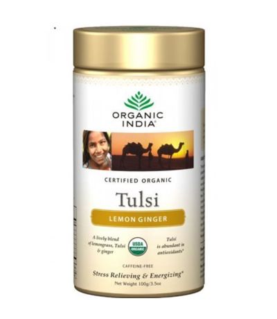 Tulsi Lemon Ginger Infusion 100g Organic India