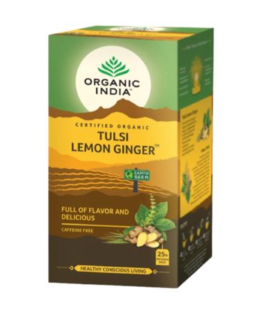 Tulsi Lemon Ginger 25inf Organic India