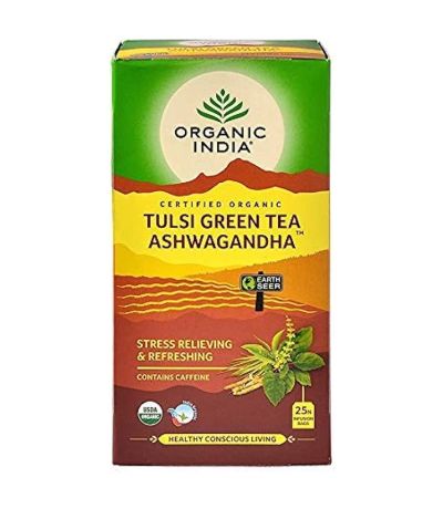 Tulsi Greentea Ashwagandha Eco 25inf  Organic India