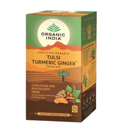 Tulsi Tumeric Ginger Eco 25inf Organic India