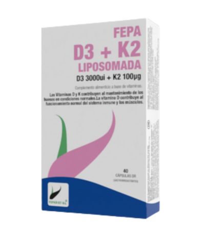 Fepa Vitamina D3 K2 Liposomada 40caps Fepadiet