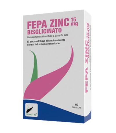 Fepa Zinc 15Mg Bisglicinato 60caps Fepadiet