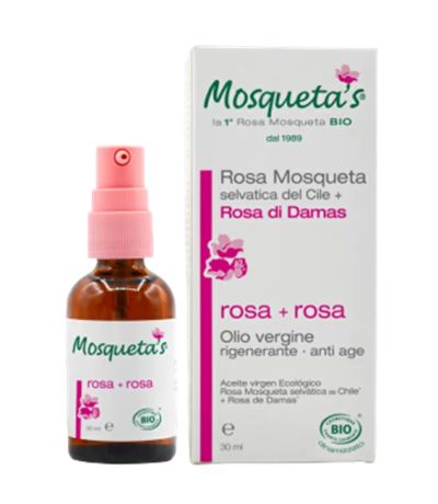 Aceite Rosa Mosqueta   Rosa Damascena Bio 30ml Mosqueta´s