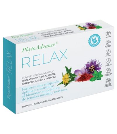 Relax SinGluten 10 pastillas blandas masticables Phytoadvance 