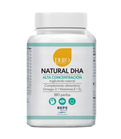 Natural DHA Alta Concentracion Beps 180 perlas Puro Omega