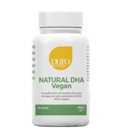 Natural DHA Vegan Beps 60 perlas Puro Omega