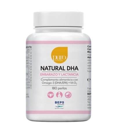 Natural DHA Embarazo y Lactancia Beps 180 perlas Puro Omega