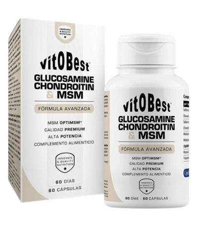 Glucosamina Condroitina MSM 60caps Vitobest