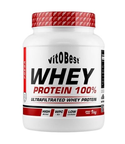 Whey Protein 100% Fresa 1kg Vitobest