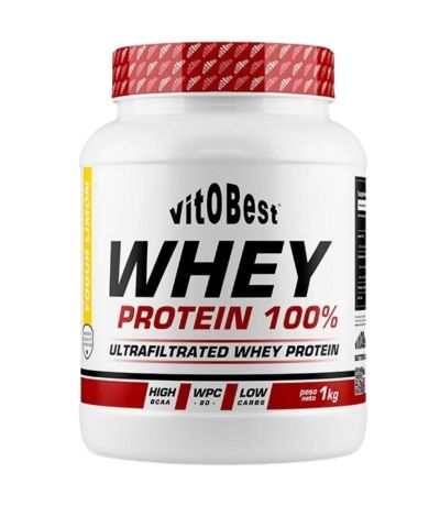Whey Protein 100% Yogur Limon 1kg Vitobest