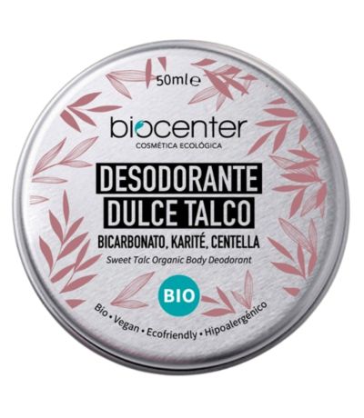 Desodorante Solido Dulce Talco Bio Vegan 50ml Biocenter