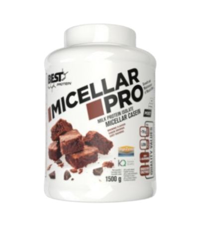 Proteina de Caseina Micellar Pro Brownie 1500gr Best Protein