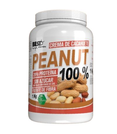 Crema Cacahuete Peanut 100% 1000gr Best Protein