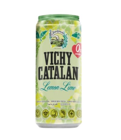 Agua Con Gas Limon Lata 330ml Vichy Catalan