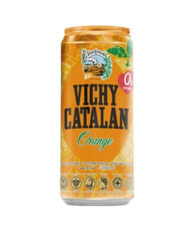 Agua Con Gas Naranja Lata 330ml Vichy Catalan