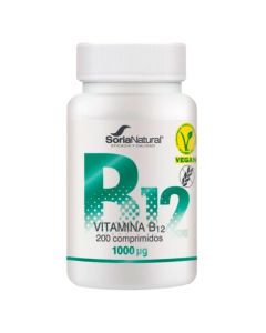 Vitamina B12 Vegan SinGluten 200comp Soria Natural